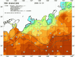 関東・東海海況速報/広域(2008/08/31)