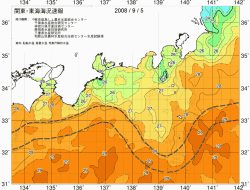 関東・東海海況速報/広域(2008/09/05)