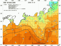 関東・東海海況速報/広域(2008/09/06)