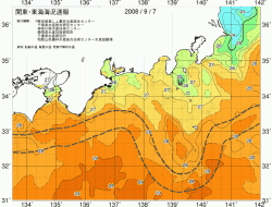 関東・東海海況速報/広域(2008/09/07)