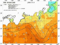 関東・東海海況速報/広域(2008/09/08)