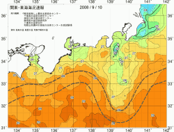 関東・東海海況速報/広域(2008/09/10)