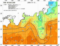 関東・東海海況速報/広域(2008/09/12)