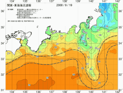 関東・東海海況速報/広域(2008/09/19)