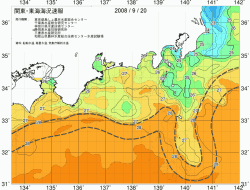 関東・東海海況速報/広域(2008/09/20)