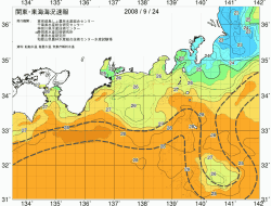 関東・東海海況速報/広域(2008/09/24)