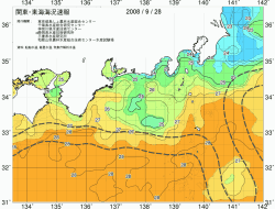 関東・東海海況速報/広域(2008/09/28)