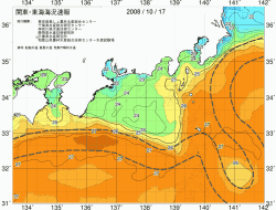 関東・東海海況速報/広域(2008/10/17)