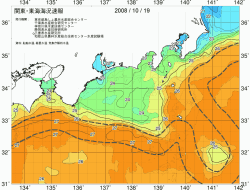 関東・東海海況速報/広域(2008/10/19)