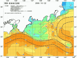 関東・東海海況速報/広域(2008/10/22)