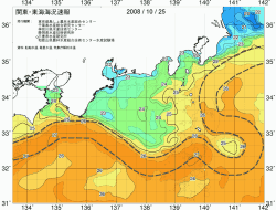 関東・東海海況速報/広域(2008/10/25)