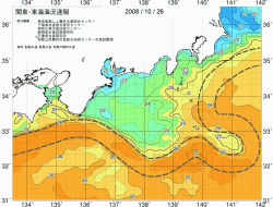 関東・東海海況速報/広域(2008/10/26)