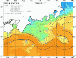 関東・東海海況速報/広域(2008/10/27)