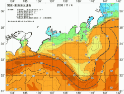 関東・東海海況速報/広域(2008/11/04)