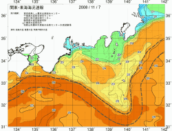 関東・東海海況速報/広域(2008/11/07)
