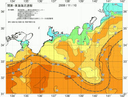 関東・東海海況速報/広域(2008/11/10)