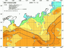 関東・東海海況速報/広域(2008/11/12)
