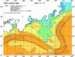 関東・東海海況速報/広域(2008/11/13)
