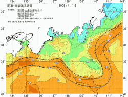 関東・東海海況速報/広域(2008/11/15)