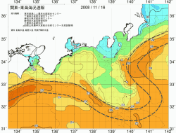 関東・東海海況速報/広域(2008/11/16)