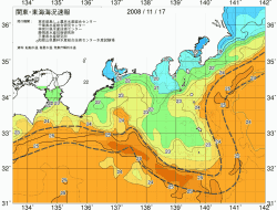 関東・東海海況速報/広域(2008/11/17)