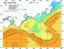関東・東海海況速報/広域(2008/11/18)