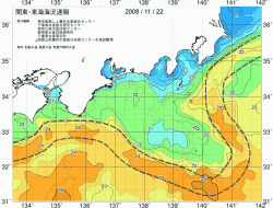 関東・東海海況速報/広域(2008/11/22)