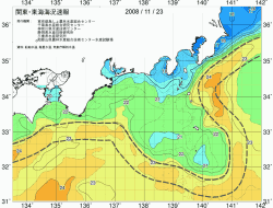 関東・東海海況速報/広域(2008/11/23)