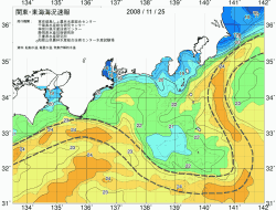 関東・東海海況速報/広域(2008/11/25)