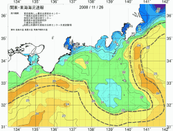 関東・東海海況速報/広域(2008/11/26)