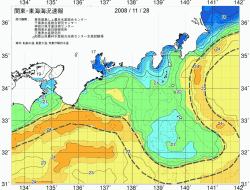 関東・東海海況速報/広域(2008/11/28)