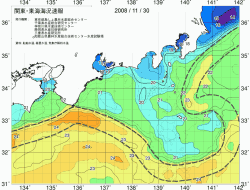 関東・東海海況速報/広域(2008/11/30)