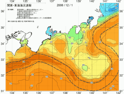 関東・東海海況速報/広域(2008/12/01)