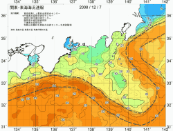 関東・東海海況速報/広域(2008/12/07)