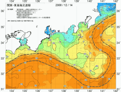関東・東海海況速報/広域(2008/12/14)
