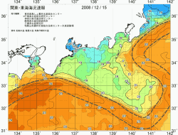 関東・東海海況速報/広域(2008/12/15)