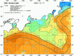 関東・東海海況速報/広域(2008/12/17)