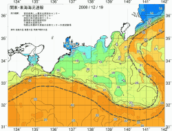 関東・東海海況速報/広域(2008/12/19)