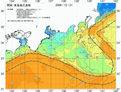 関東・東海海況速報/広域(2008/12/21)