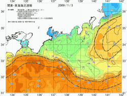 関東・東海海況速報/広域(2009/01/03)