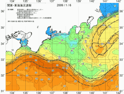 関東・東海海況速報/広域(2009/01/06)