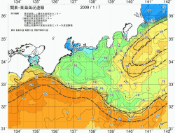 関東・東海海況速報/広域(2009/01/07)