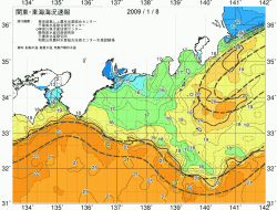 関東・東海海況速報/広域(2009/01/08)