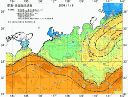 関東・東海海況速報/広域(2009/01/09)