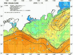 関東・東海海況速報/広域(2009/01/10)