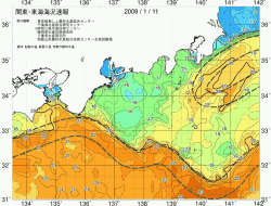 関東・東海海況速報/広域(2009/01/11)