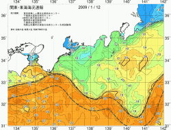 関東・東海海況速報/広域(2009/01/12)