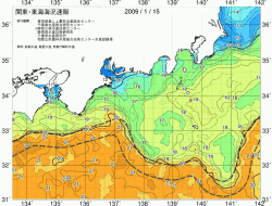 関東・東海海況速報/広域(2009/01/15)