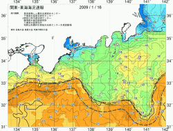 関東・東海海況速報/広域(2009/01/16)