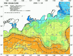 関東・東海海況速報/広域(2009/01/20)